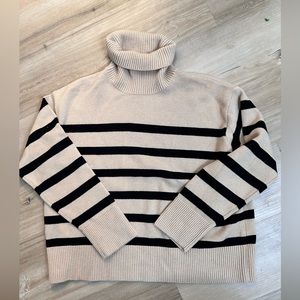 Black and tan wool sweater
